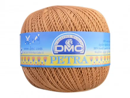 DMC Petra Nr. 8 Häkelgarn Unicolor 5436 Karamell