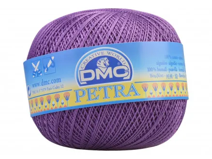 DMC Petra Nr. 8 Häkelgarn Unicolor 53837 Lila