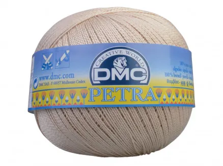 DMC Petra Nr. 8 Häkelgarn Unicolor 5712 Hellweizen