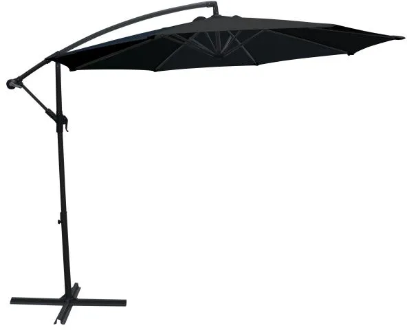 Hängesonnenschirm schwarz 300cm