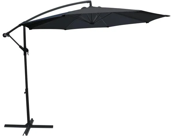 Hängesonnenschirm dunkelgrau 300cm