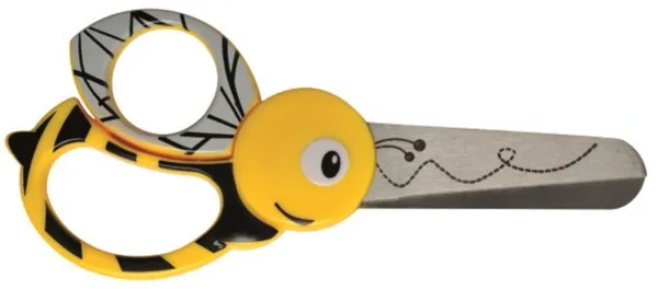 Fiskars Kinderschere mit Bienenmuster